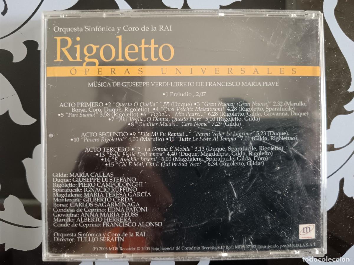 CDs de m&uacute;sica: Rigoletto (&Oacute;peras universales) - Foto 2