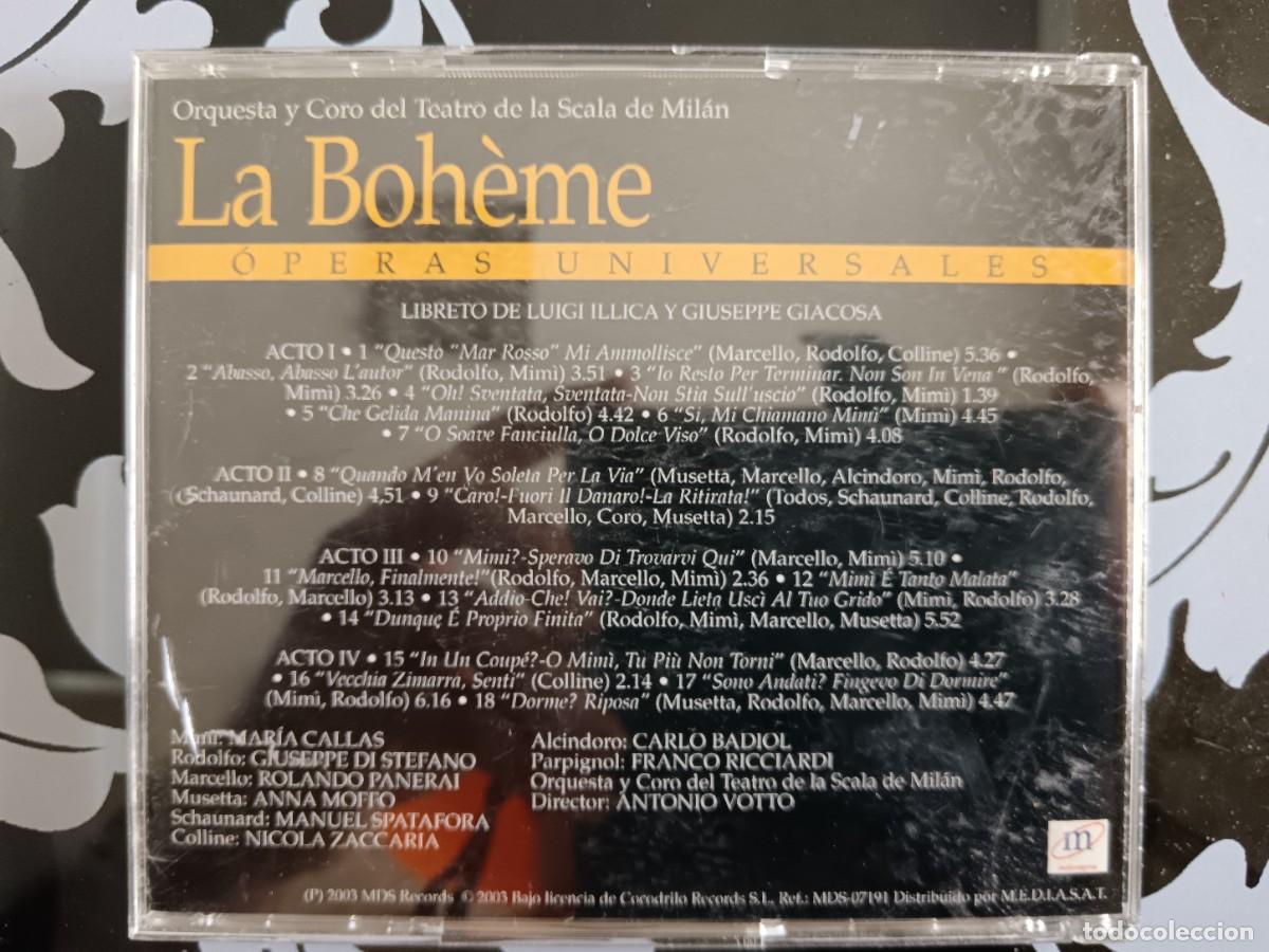 CDs de m&uacute;sica: La Boheme (&Oacute;peras universales) - Foto 2