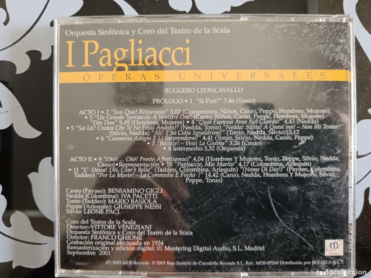 CDs de m&uacute;sica: I Pagliacci (&Oacute;peras universales) - Foto 2