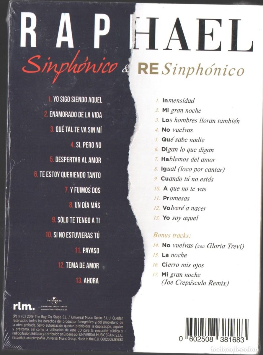 CDs de m&uacute;sica: RAPHAEL SIMPHONICO RESINPHONICO CD NUEVO PRECINTADO - Foto 2