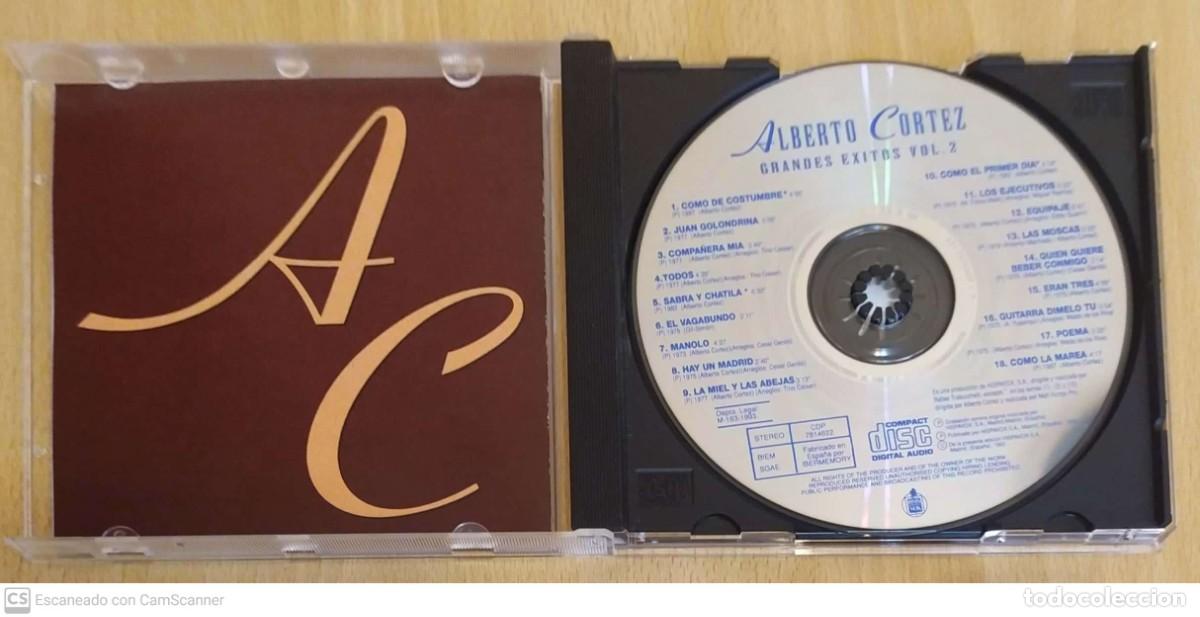 CDs de m&uacute;sica: ALBERTO CORTEZ (GRANDES EXITOS VOL. 2) CD 1993 - Foto 3