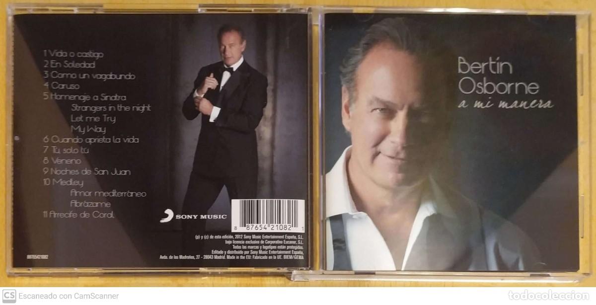 CDs de m&uacute;sica: BERTIN OSBORNE (A MI MANERA) CD 2012 - Foto 3
