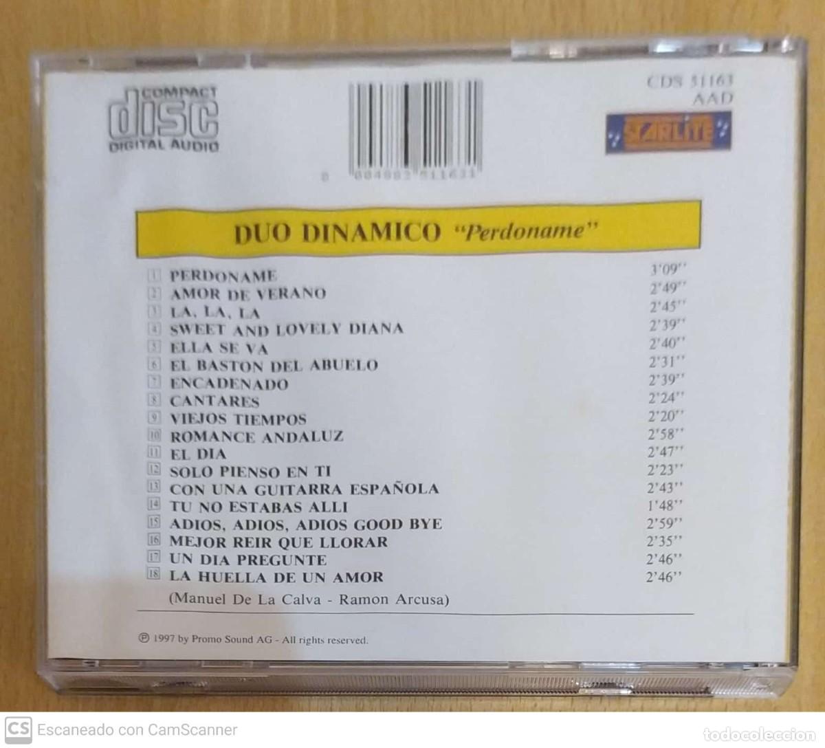 CDs de m&uacute;sica: DUO DINAMICO (PERDONAME) CD 1997 - Foto 2