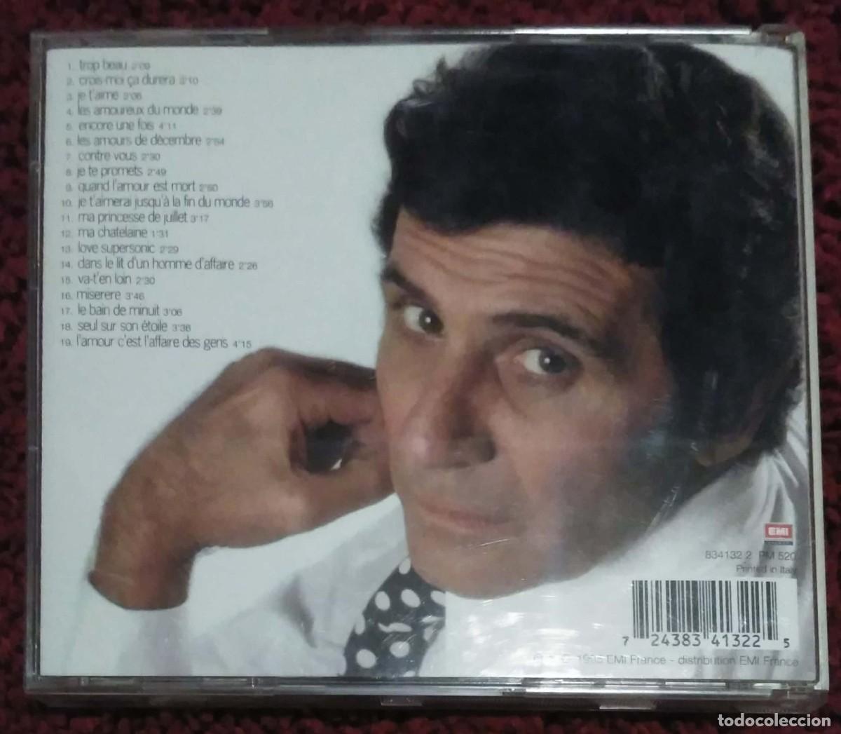 CDs de m&uacute;sica: GILBERT BECAUD (DES CHANSONS DAMOUR) CD 1995 - Foto 2