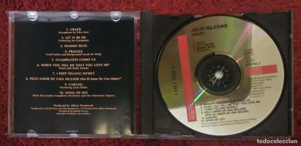 CDs de m&uacute;sica: JULIO IGLESIAS (CRAZY) CD 1994 - Foto 3