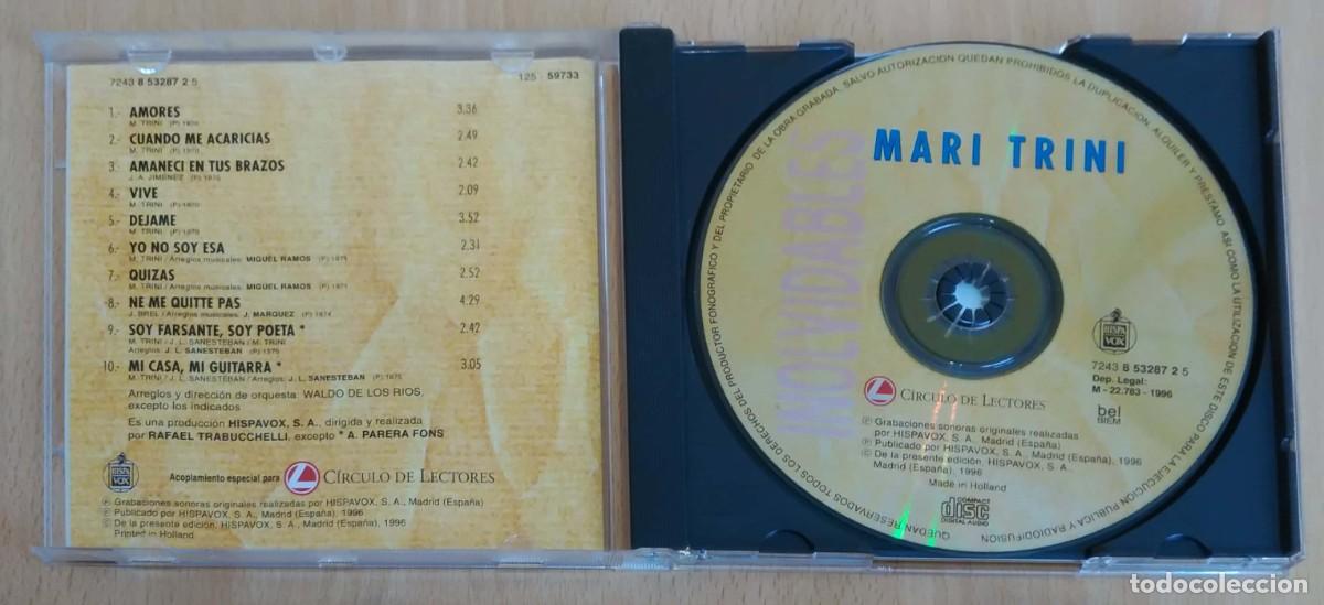 CDs de m&uacute;sica: MARI TRINI (INOLVIDABLES) CD 1996 CIRCULO DE LECTORES - Foto 3