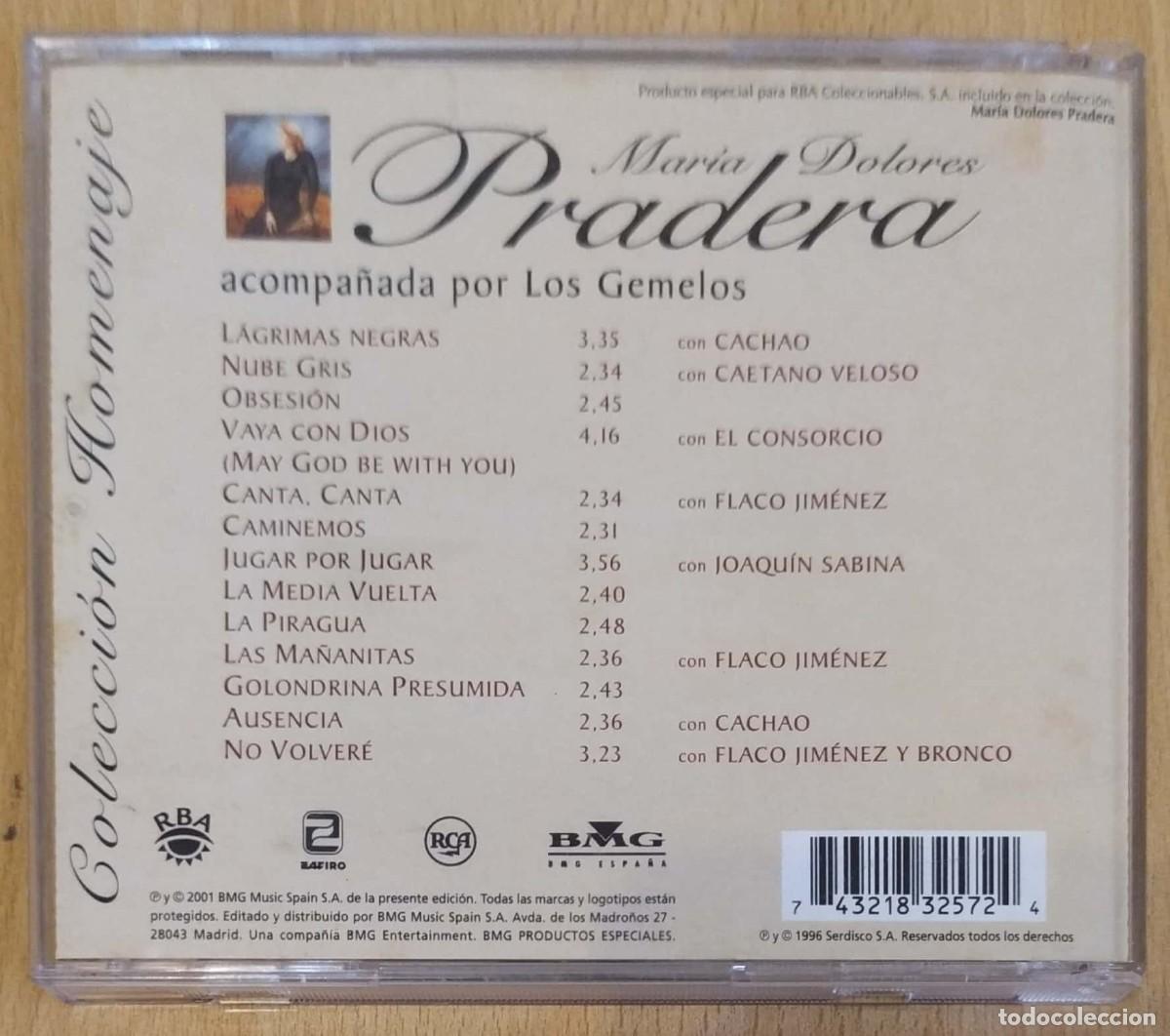 CDs de m&uacute;sica: MARIA DOLORES PRADERA (CAMINEMOS) CD 2001 - Foto 2
