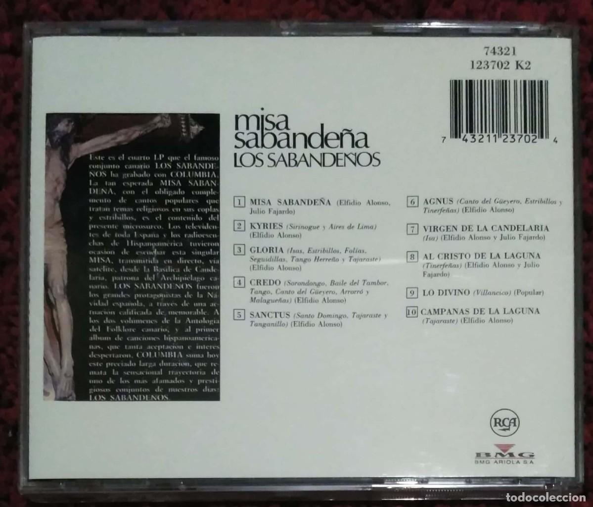 CDs de m&uacute;sica: LOS SABANDE&Ntilde;OS (MISA SABANDE&Ntilde;A) CD 1992 - Foto 2