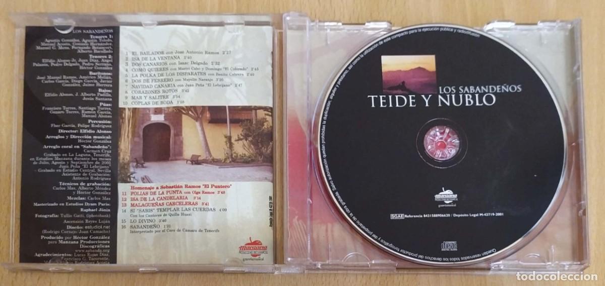 CDs de m&uacute;sica: LOS SABANDE&Ntilde;OS (TEIDE Y NUBLO) CD 2001 - Foto 3