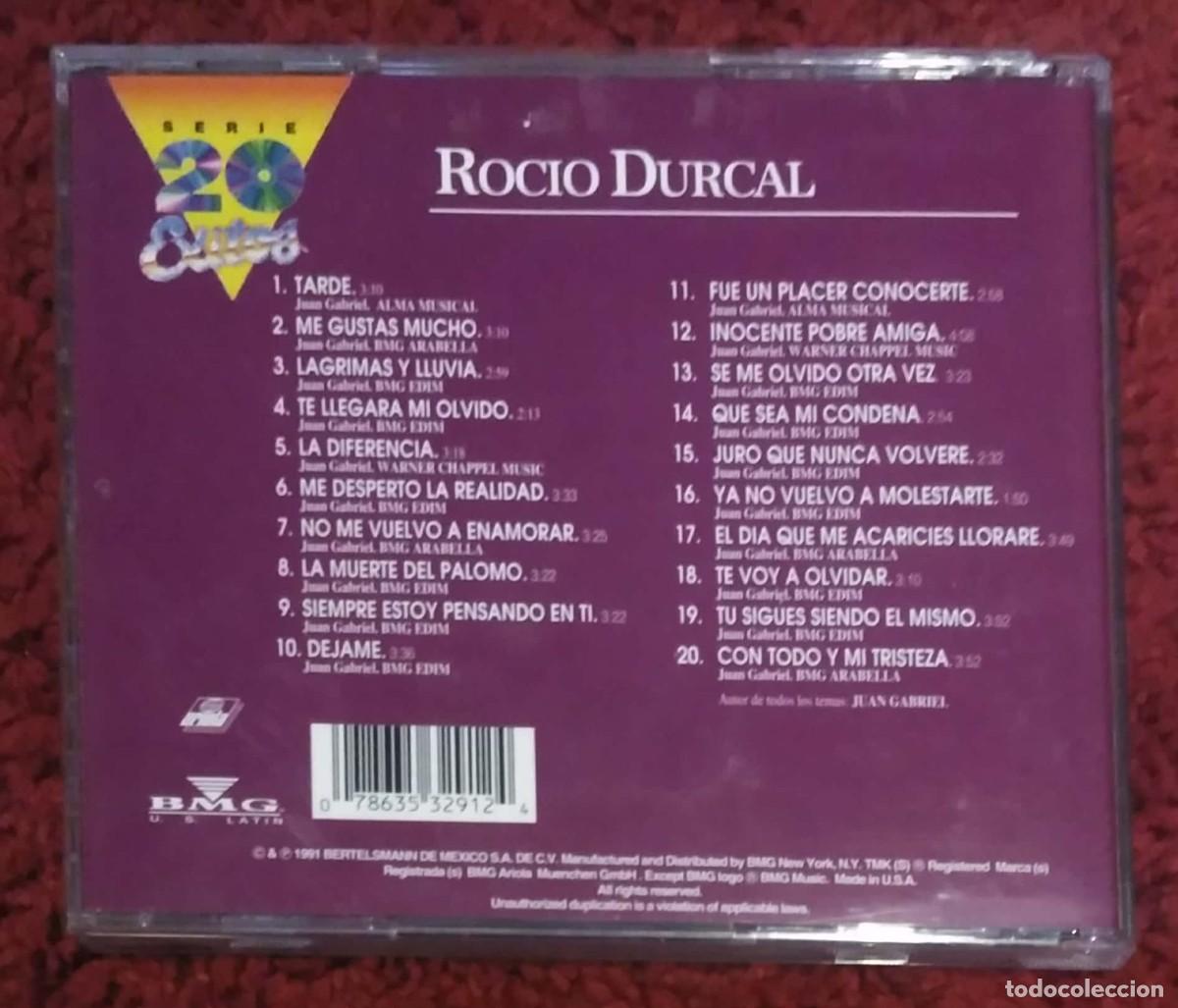 CDs de m&uacute;sica: ROCIO DURCAL (SERIE 20 EXITOS) CD 1991 USA - Foto 2