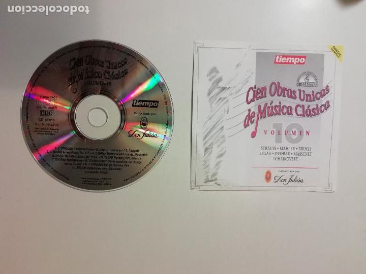 CDs de M&uacute;sica: Cien obras &uacute;nicas de M&uacute;sica Cl&aacute;sica Vol 10 Tiempo Colecci&oacute;n Don Juli&aacute;n 1992