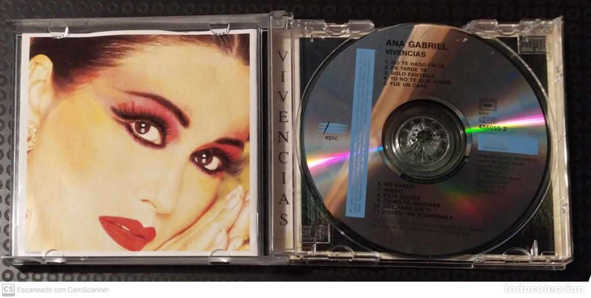 CDs de m&uacute;sica: ANA GABRIEL (VIVENCIAS) CD 1996 - Foto 3