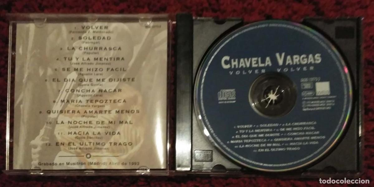 CDs de m&uacute;sica: CHAVELA VARGAS (VOLVER, VOLVER) CD 1996 - Foto 3