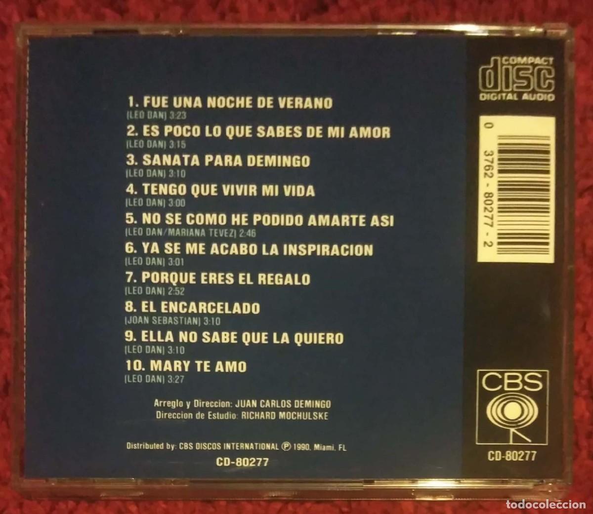 CDs de m&uacute;sica: LEO DAN (NOCHE DE VERANO) CD 1990 - Foto 2