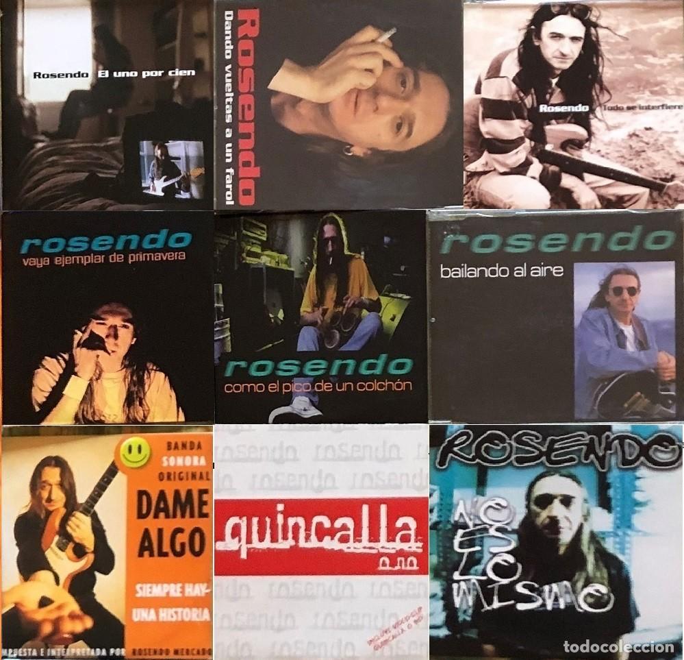 CDs de m&uacute;sica: Rosendo - Lote de 9 CDsingles - Foto 1