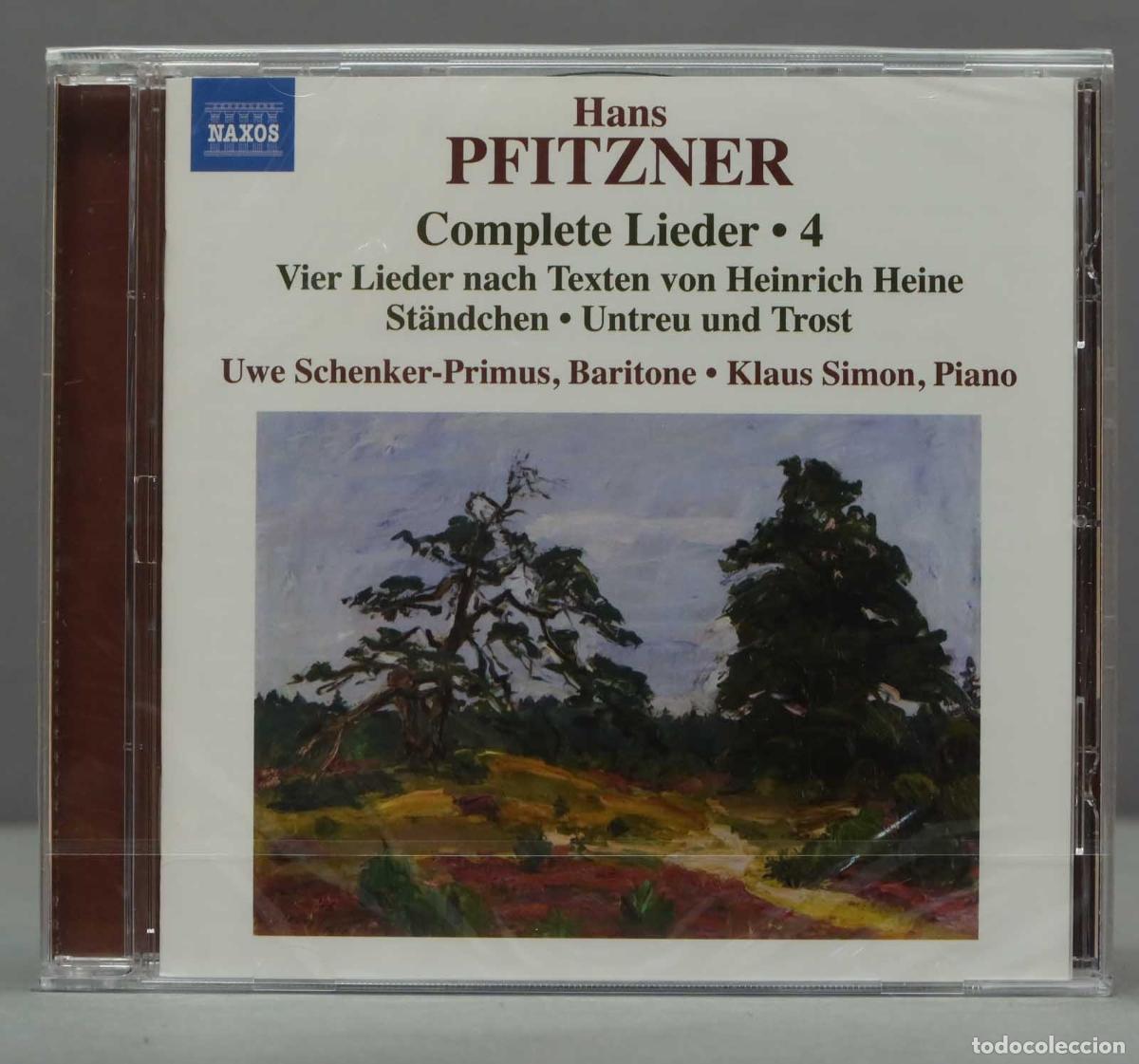 CDs de m&uacute;sica: CD. Uwe Schenker-Primus: Hans Pfitzner: Complete Lieder 4. PRECINTADO - Foto 1