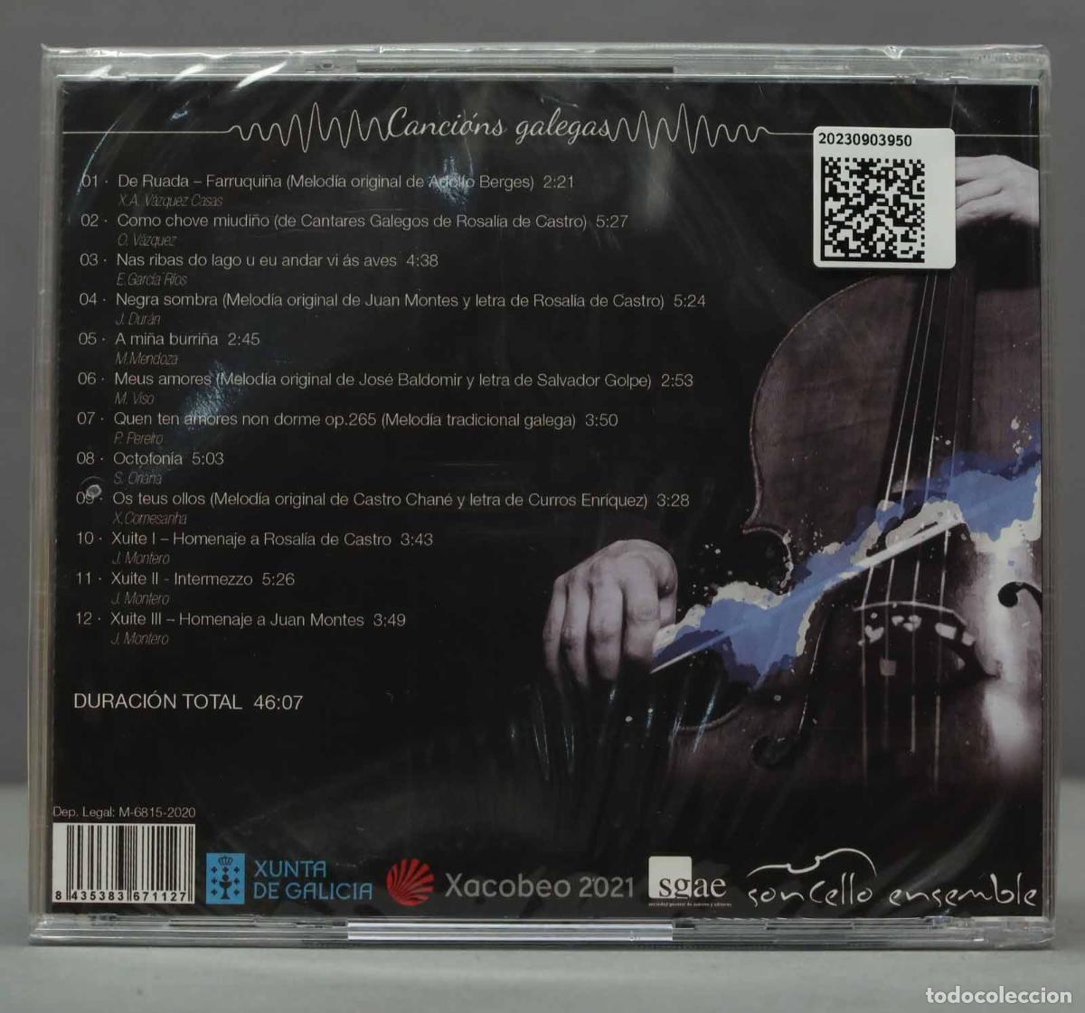CDs de m&uacute;sica: CD. Soncello Ensemble - Canci&oacute;ns Galegas. PRECINTADO - Foto 2