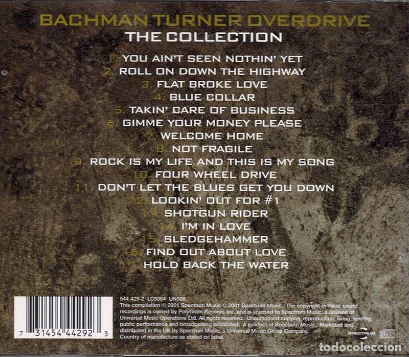 CDs de m&uacute;sica: Bachman-Turner Overdrive - The Collection. CD - Foto 2