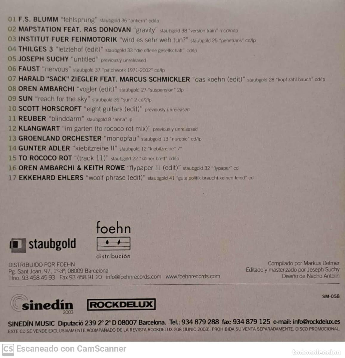 CDs de m&uacute;sica: Various &lrm;&ndash; Staubgold Gravitation - Foto 2