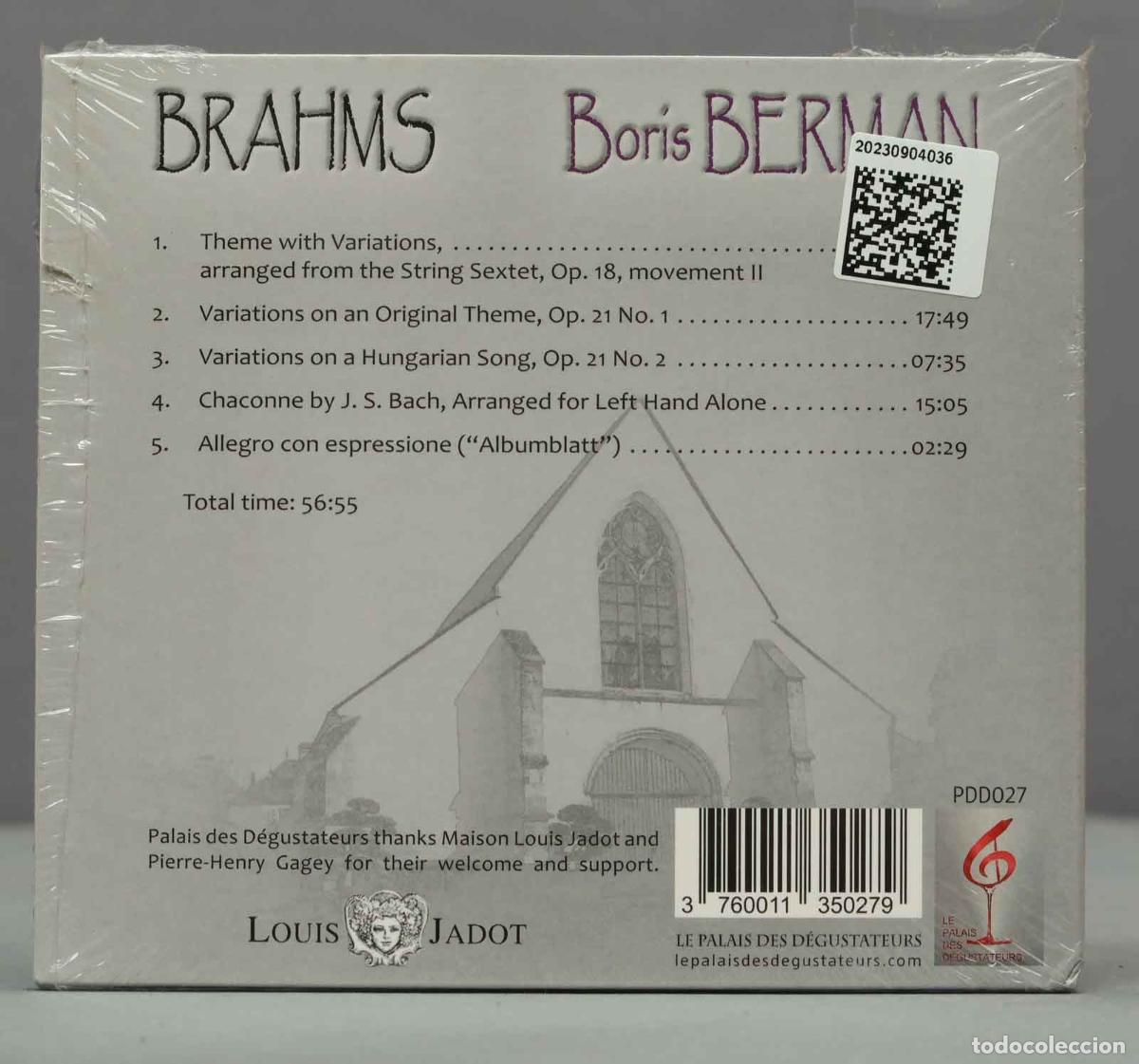 CDs de m&uacute;sica: CD. Brahms Boris Berman Variations 1. PRECINTADO - Foto 2