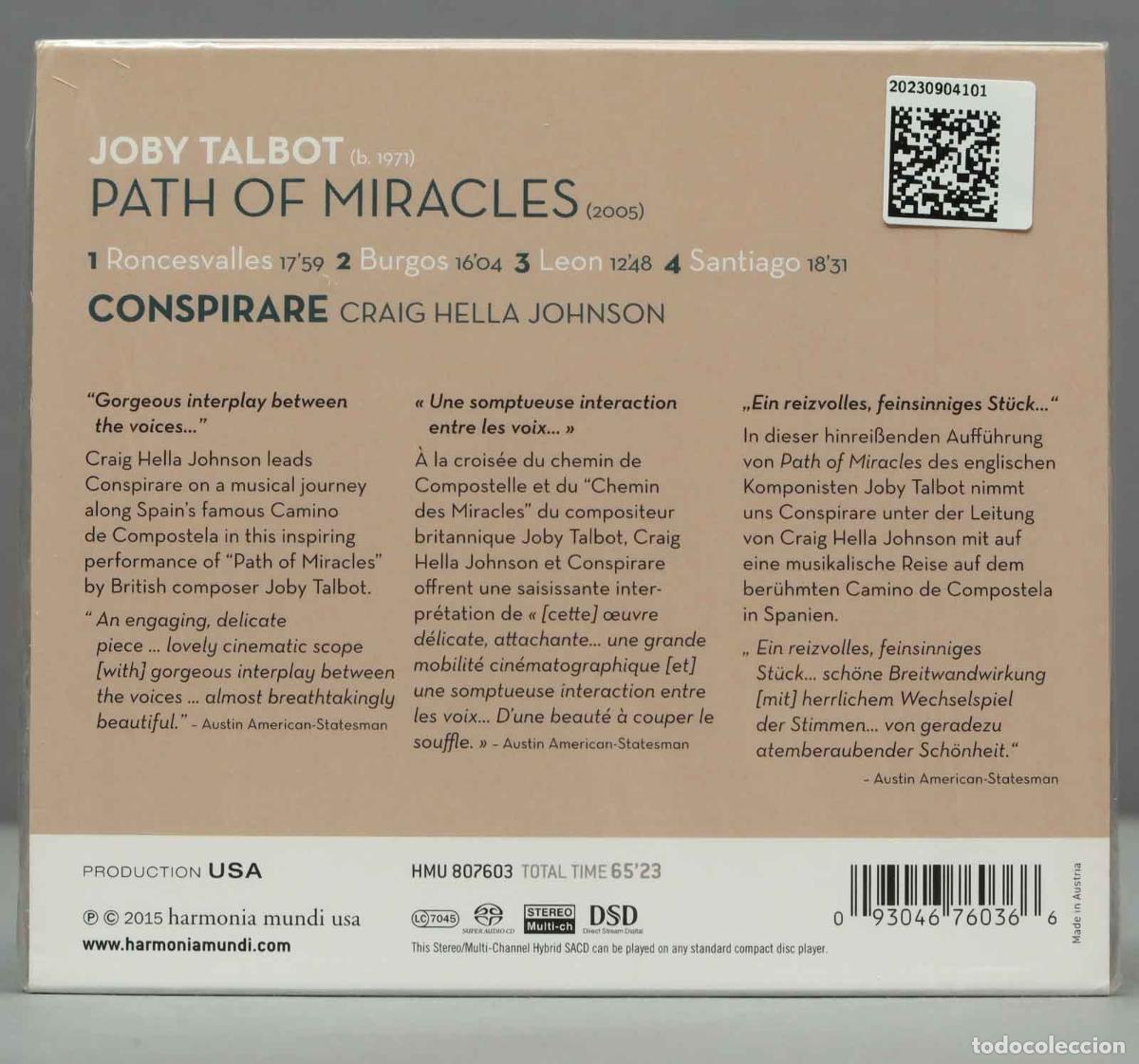 CDs de m&uacute;sica: CD. Path of Miracles. TALBOT. PRECINTADO - Foto 2