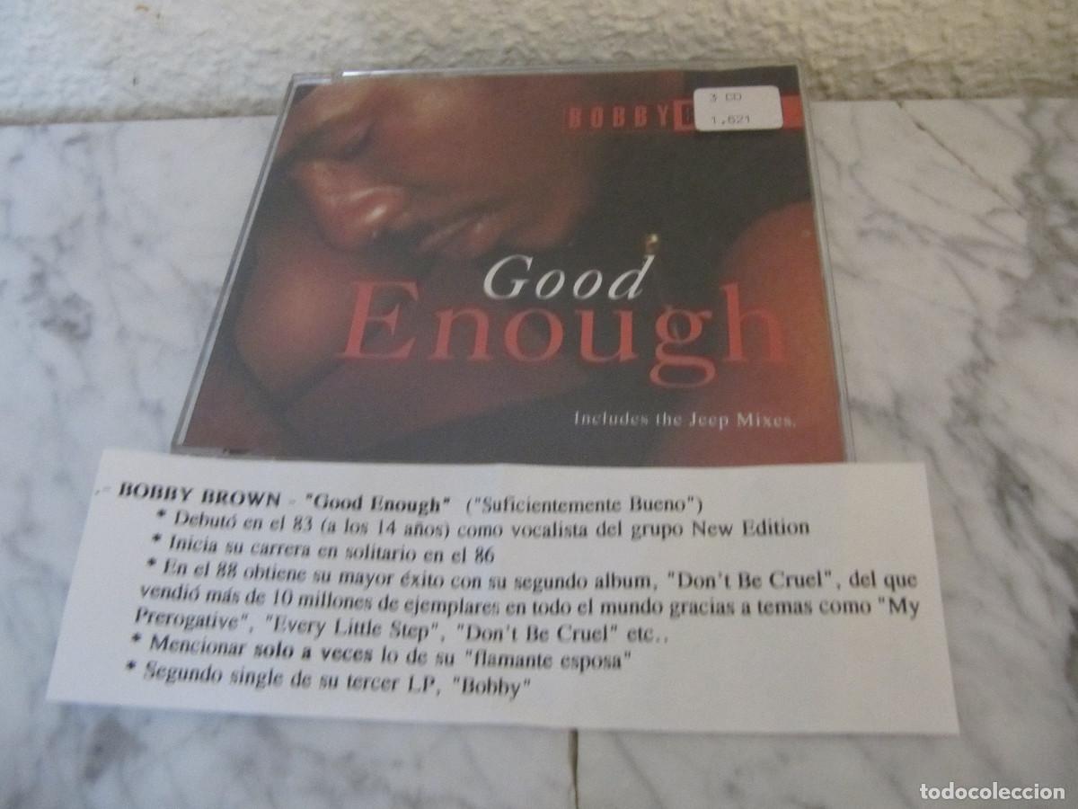 CDs de m&uacute;sica: BOBBY BROWN-GOOD ENOUGH CD SINGLE CADENA 100 - Foto 1