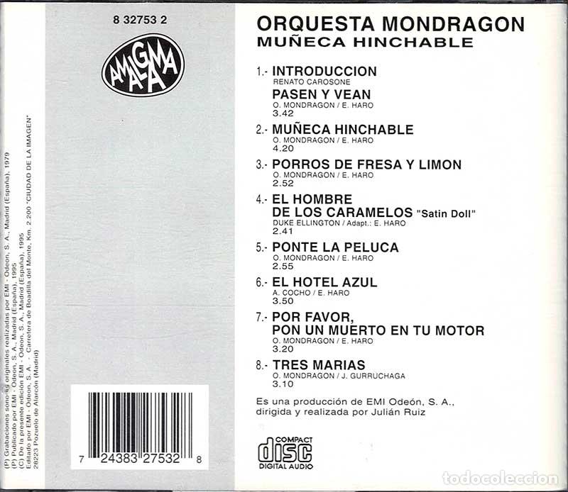 orquesta mondragón - muñeca hinchable. cd - Compra venta en todocoleccion