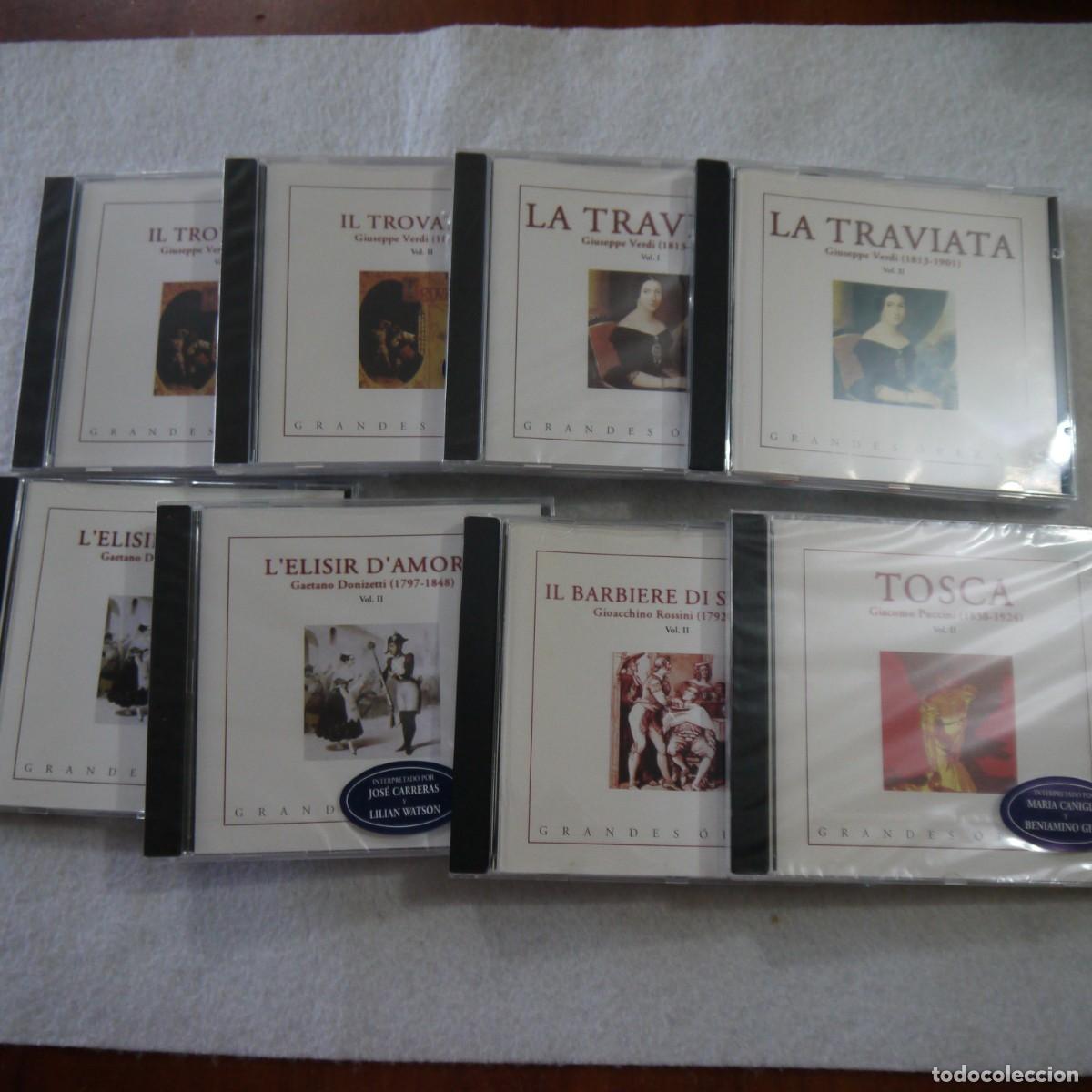 CDs de m&uacute;sica: GRANDES OPERAS LOTE DE 8 CD (5 DE ELLOS PRECINTADOS)