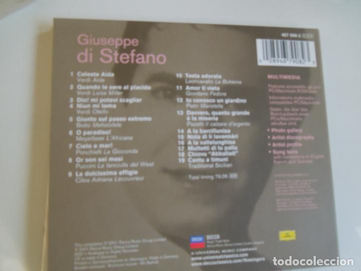 CDs de m&uacute;sica: GIUSEPPE DI STEFANO -THE SINGERS - CD +LIBRETO - Foto 3