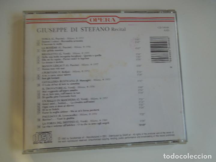 CDs de m&uacute;sica: GIUSEPPE DI STEFANO - RECITAL - CD - Foto 3