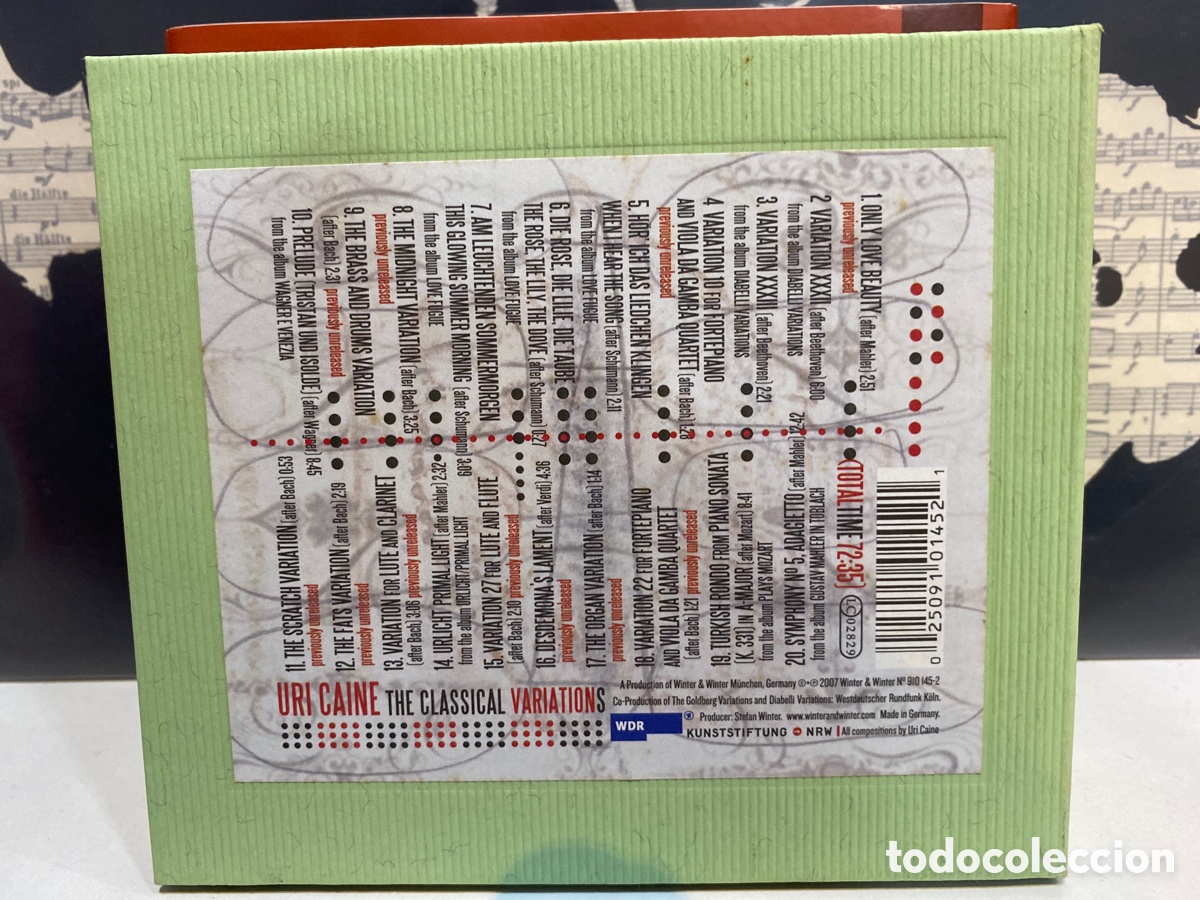CDs de m&uacute;sica: Uri Caine - The Classical Variations (CD) Winter & Winter - Foto 2
