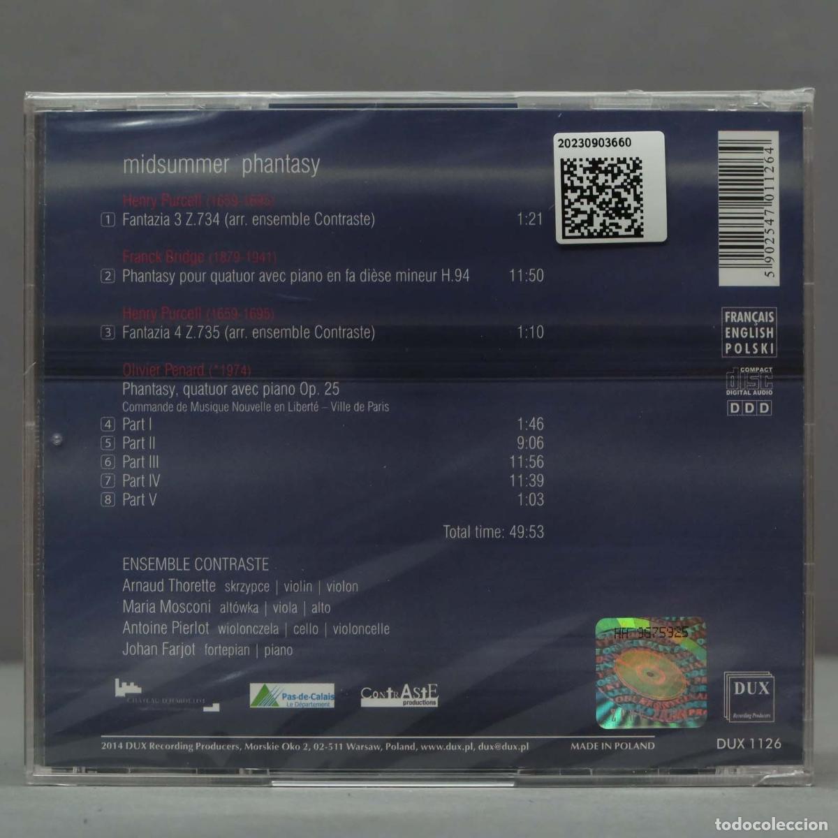 CDs de m&uacute;sica: CD. Henry Purcell Midsummer Phantasy. PRECINTADO - Foto 2