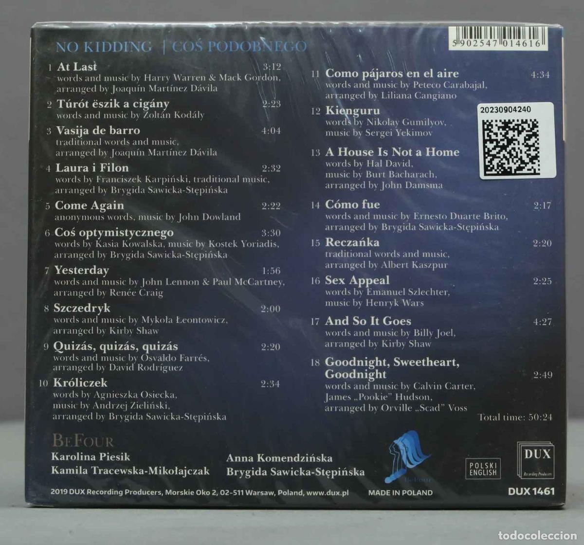 CDs de m&uacute;sica: CD. BEFOUR - NO KIDDING. PRECINTADO - Foto 2