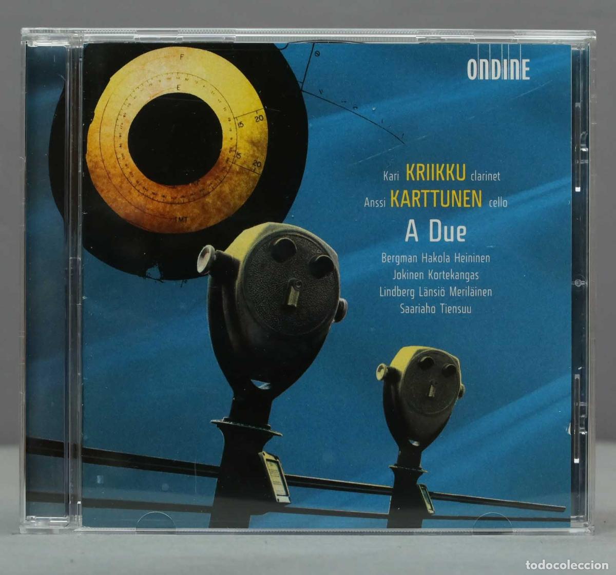 CDs de m&uacute;sica: CD. Kari Kriikku - A Due: Works for Cello and Piano