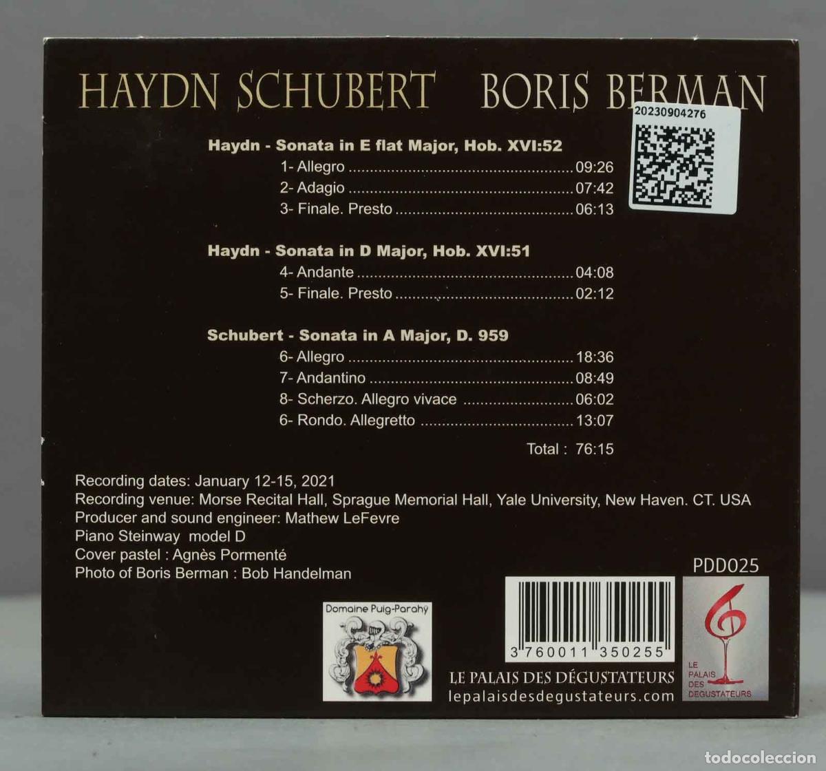 CDs de m&uacute;sica: CD. HAYDN SCHUBERT Boris Berman - Foto 2