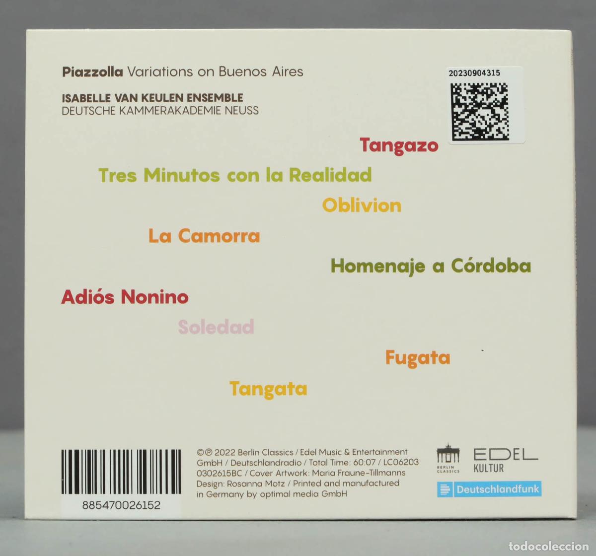 CDs de m&uacute;sica: CD. Astor Piazzolla: Variations On Buenos Aires - Foto 2