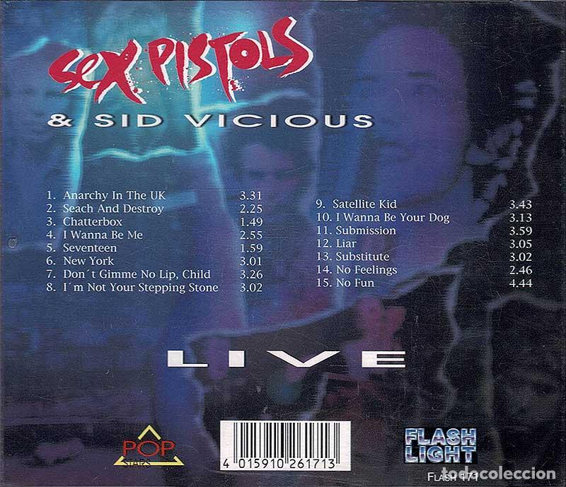 CDs de m&uacute;sica: Sex Pistols & Sid Vicious - Live. CD - Foto 2