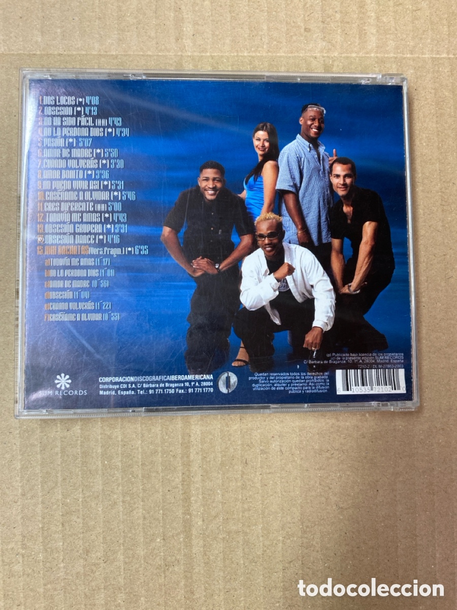 CDs de m&uacute;sica: CD LOS DOMINICANOS. OBSESI&Oacute;N - Foto 2