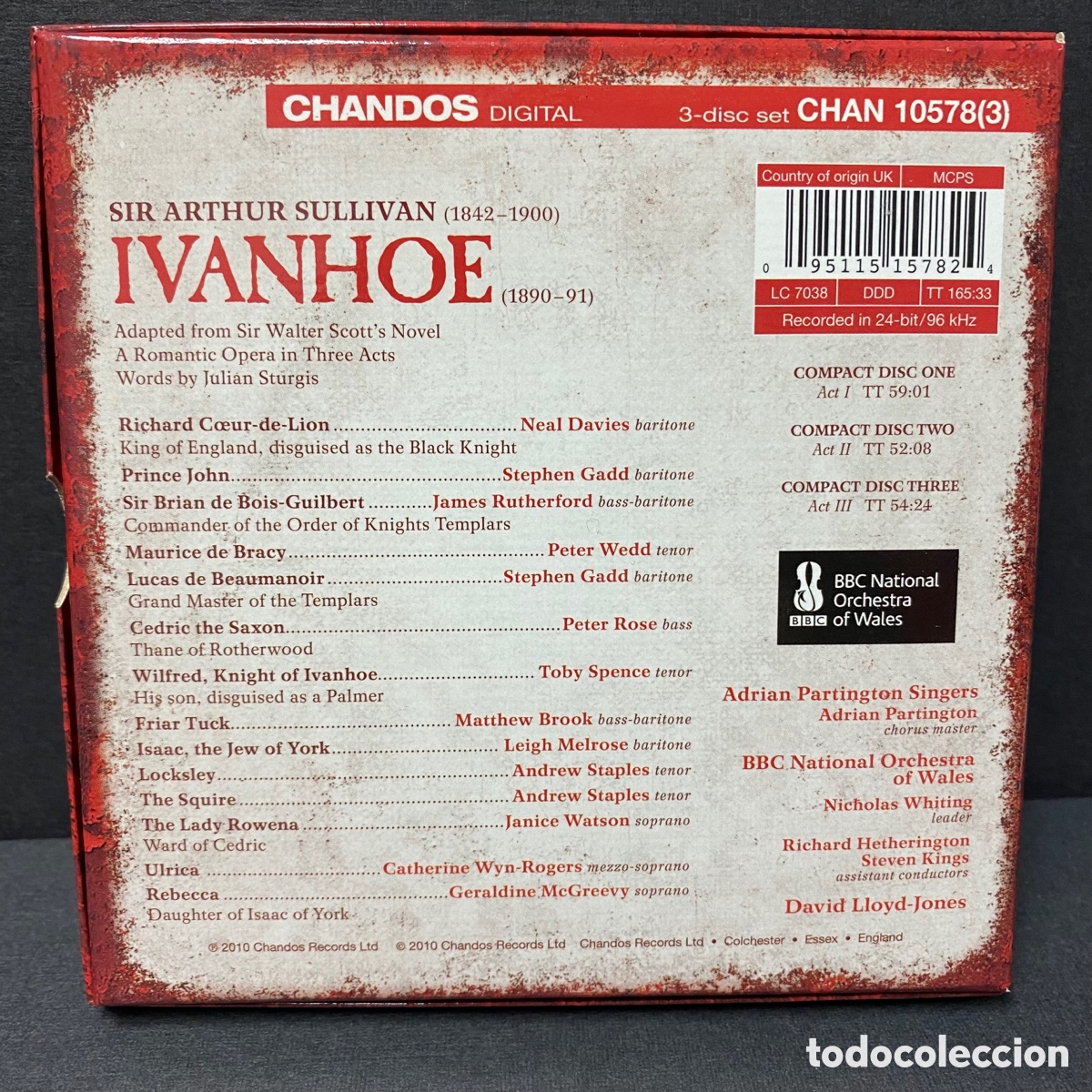 CDs de m&uacute;sica: Sullivan - David Lloyd-Jones - Ivanhoe (3xCD) - Foto 2