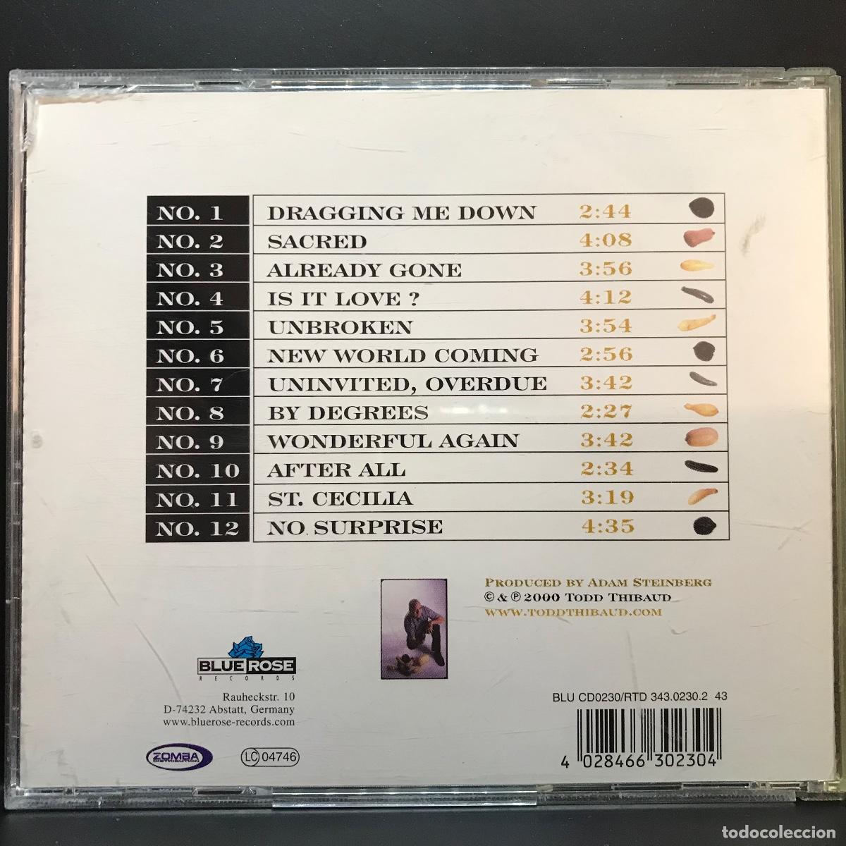 CDs de m&uacute;sica: Todd Thibaud ● Squash ● CD, Album GERMANY 2000 - Foto 2