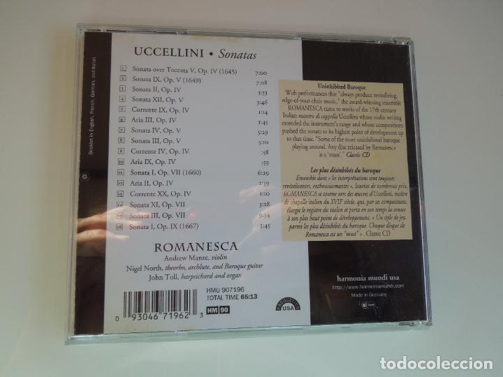 CDs de m&uacute;sica: UCCELLINI -SONATAS -ROMANESCA - CD - Foto 3