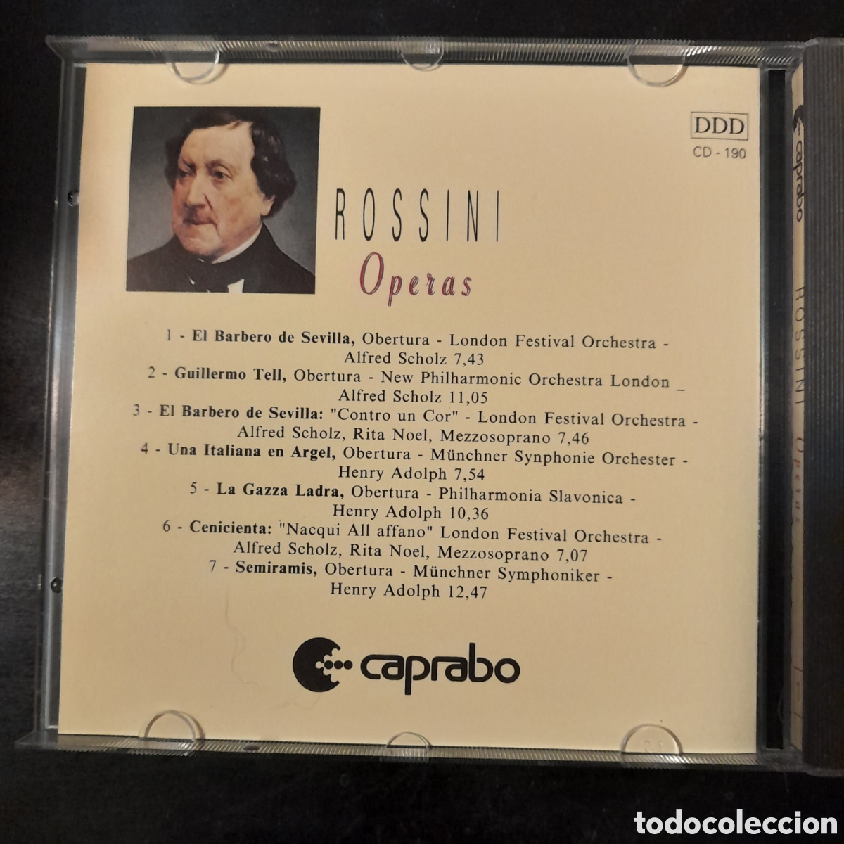 CDs de m&uacute;sica: Rossini - Operas. Cd album. Caprabo. Cd - Foto 3