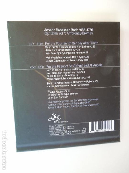 CDs de m&uacute;sica: BACH - CANTATAS - GARDINER - CD+LIBRETO - Foto 5