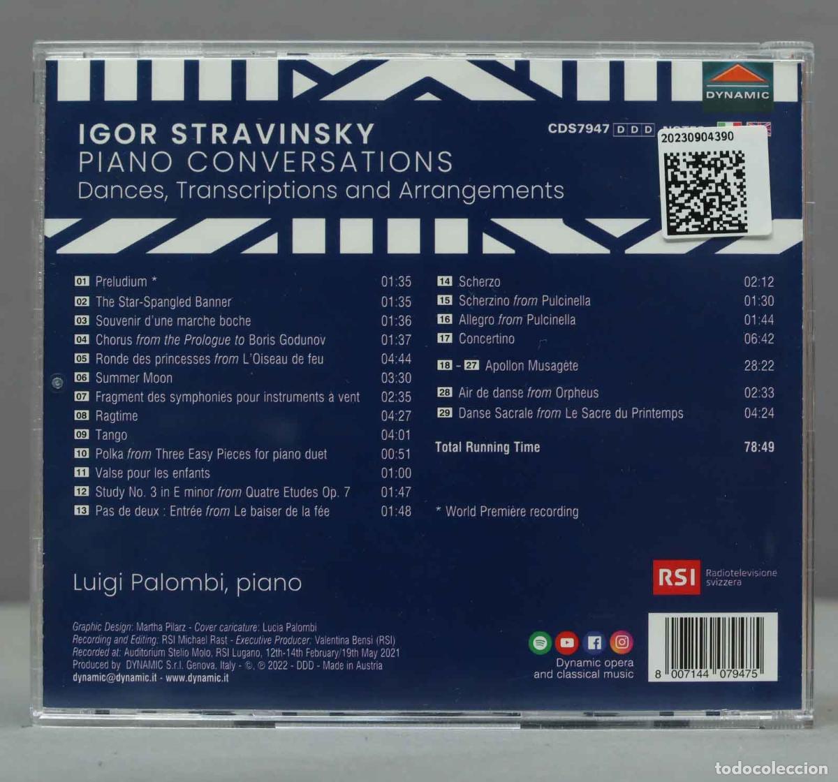 CDs de m&uacute;sica: CD. Igor Stravinsky: Piano Conversations - Foto 2