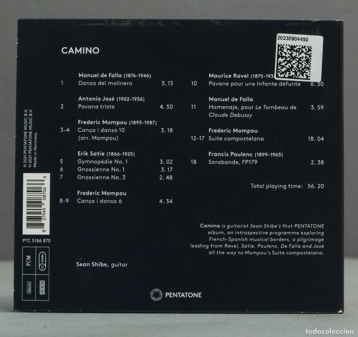 CDs de m&uacute;sica: CD. Sean Shibe: Camino - Foto 2