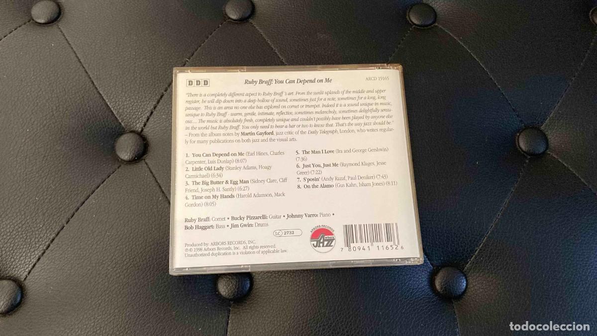 CDs de m&uacute;sica: CD. Ruby Braff. You can depend on me. - Foto 2