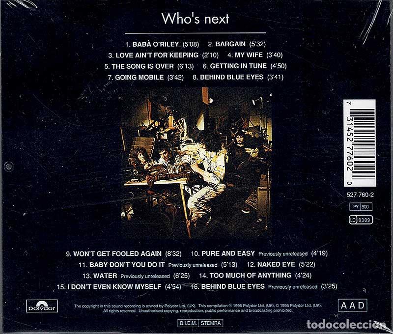 CDs de m&uacute;sica: The Who - Whos Next. CD (precintado) - Foto 2