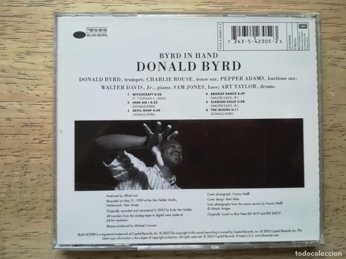 CDs de m&uacute;sica: Donald Byrd. Byrd in hand. CD - Foto 2