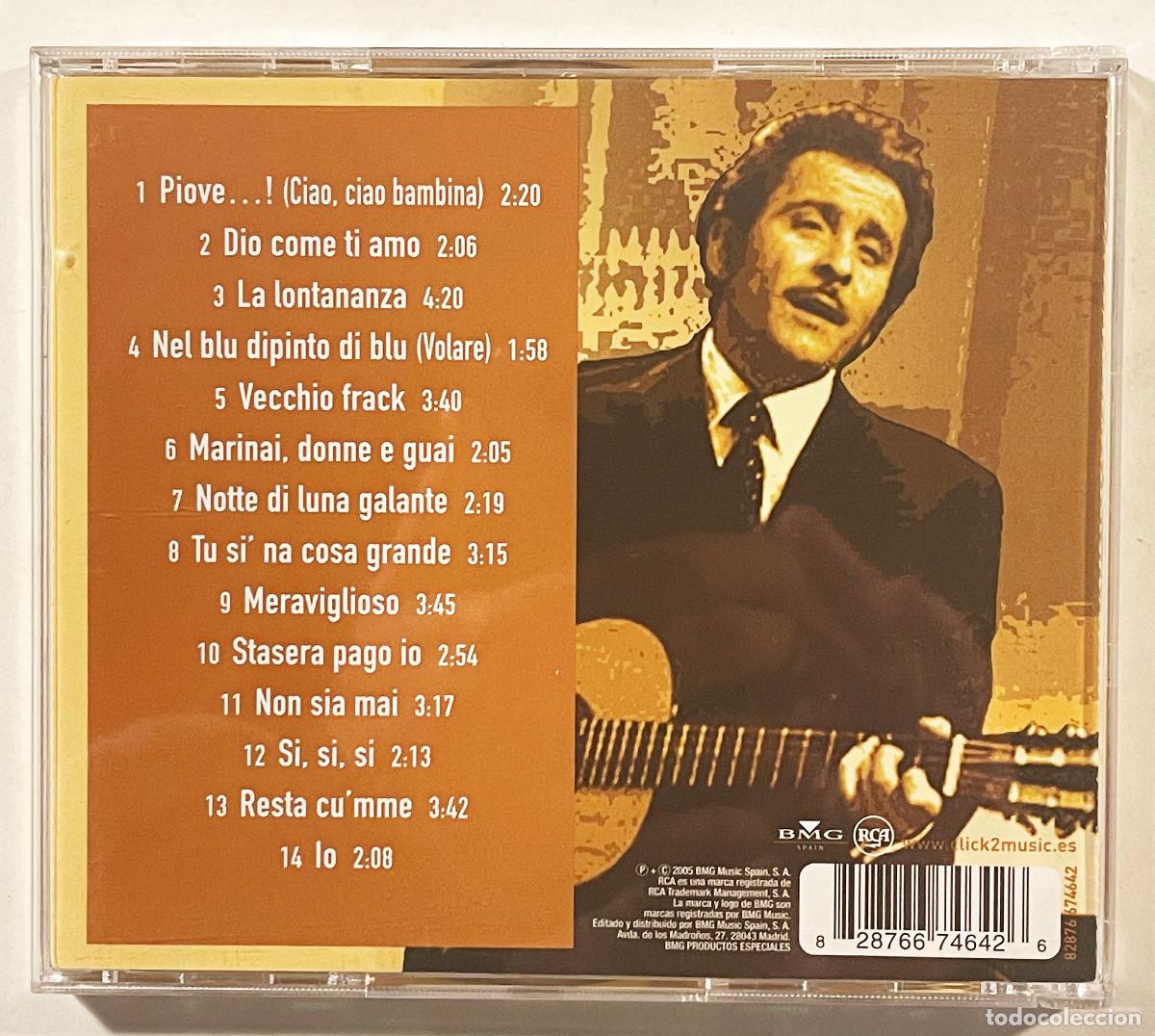 CDs de m&uacute;sica: DOMENICO MODUGNO / GRANDES EXITOS / CD 2005 BMGRCA / ESPA&Ntilde;A - Foto 2