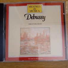 CDs de Música: DEBUSSY. OBRAS PARA PIANO. MESTRES DA MUSICA. PLANETA-AGOSTINI